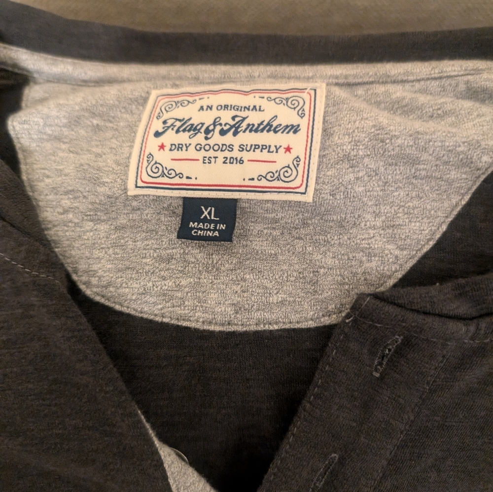 Flag & Anthem Henley Size XL. Very soft